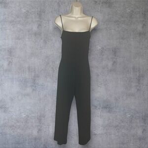 Reformation Jeans Spaghetti Strap Black Ribbed Jumpsuit Womens S Date‎ Night